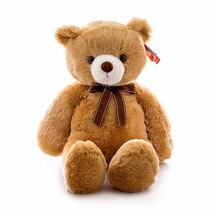 Мягкая игрушка Медведь коричневый с ленточкой, 65 см. 
